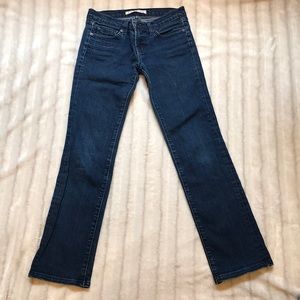 J Brand straight cut dark wash denim, size 26.